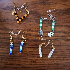 Glass beaded earrings